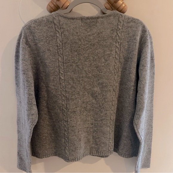 Vintage Eddie Bauer Lambs Wool Embroidered Cardigan - Picture 5 of 5